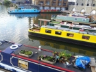 Canal boats in the afternoon near the SS great Britain