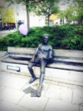 A Statue in Millennium Square- Thomas Chatterton (plus balloon)